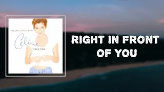 Download Céline Dion - Right In Front of You (Lyrics) 🎵 MP3