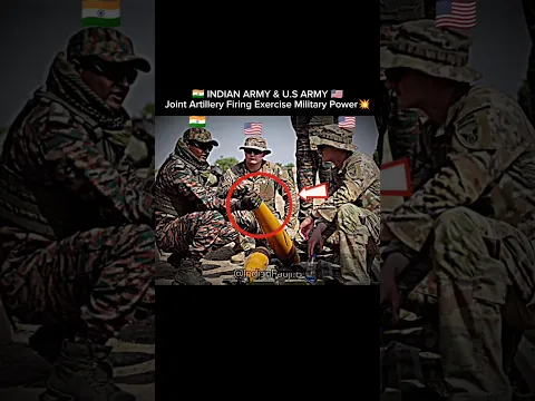 🇮🇳🔥 Indian Army & US Army Joint Artillery Firing Exercise | Military Power💥☠️⚔️ #military #army