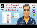 LeetCode 596 Easy Classes with More Than 5 Students SQL Interview Questions