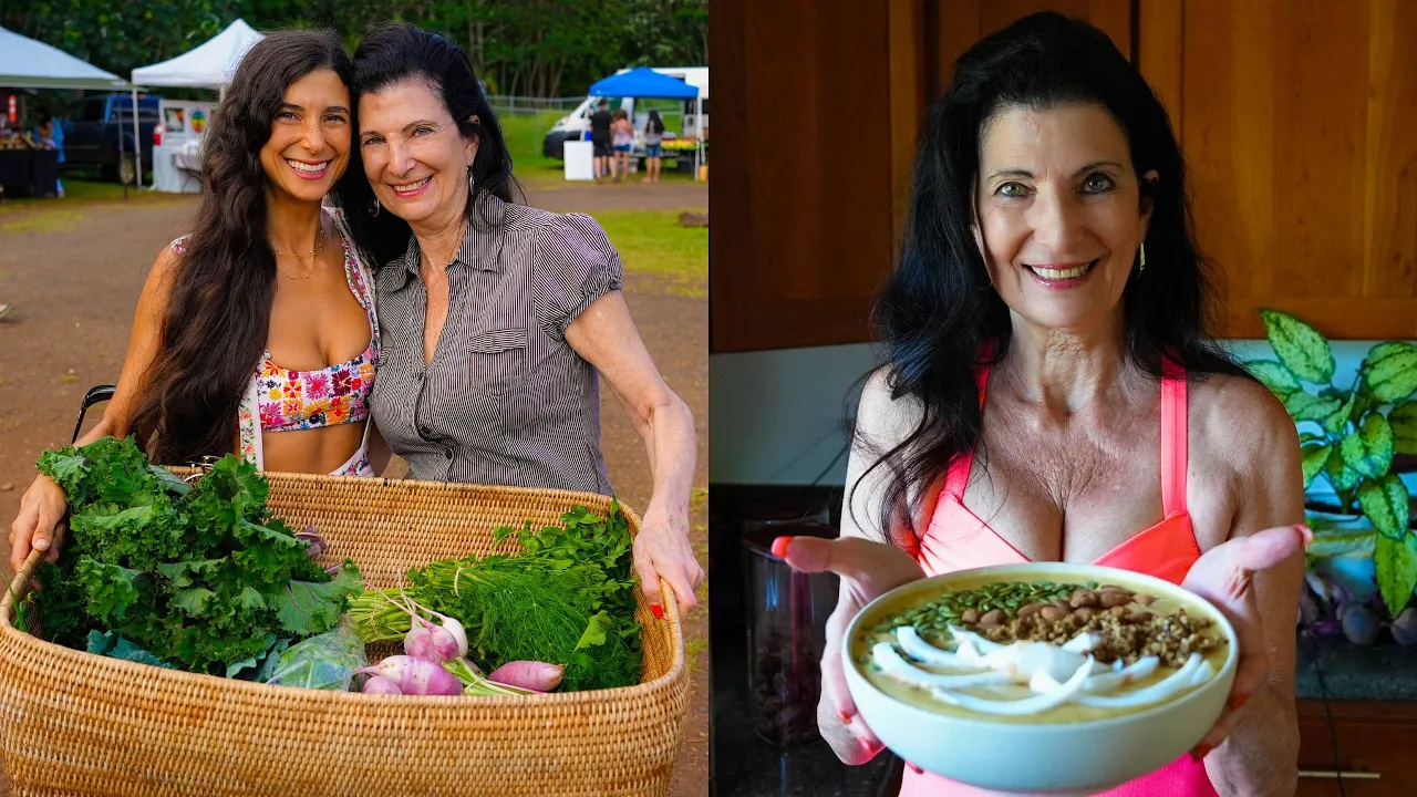 Mom Came to Visit for My Birthday!  What We Ate Vlog + Farmers Market Haul  FullyRaw Vegan