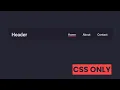 Simple animated header CSS ONLY