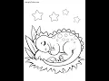 8 cute dinosaurs coloring pages