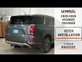 2020-2025 Hyundai Palisade U-Haul Trailer Hitch Installation B W RH620120