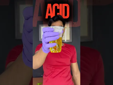 ACID VS THINGS 😱 #shorts