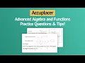 Accuplacer Math Advanced Algebra and Functions