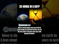Moon is slowly going away from Earth by 3.8cm simply we will have 25 hr in next 20 cr yrs#vtsglobal