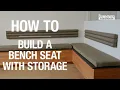 How to Build a Bench Seat with Storage - Bunnings Warehouse