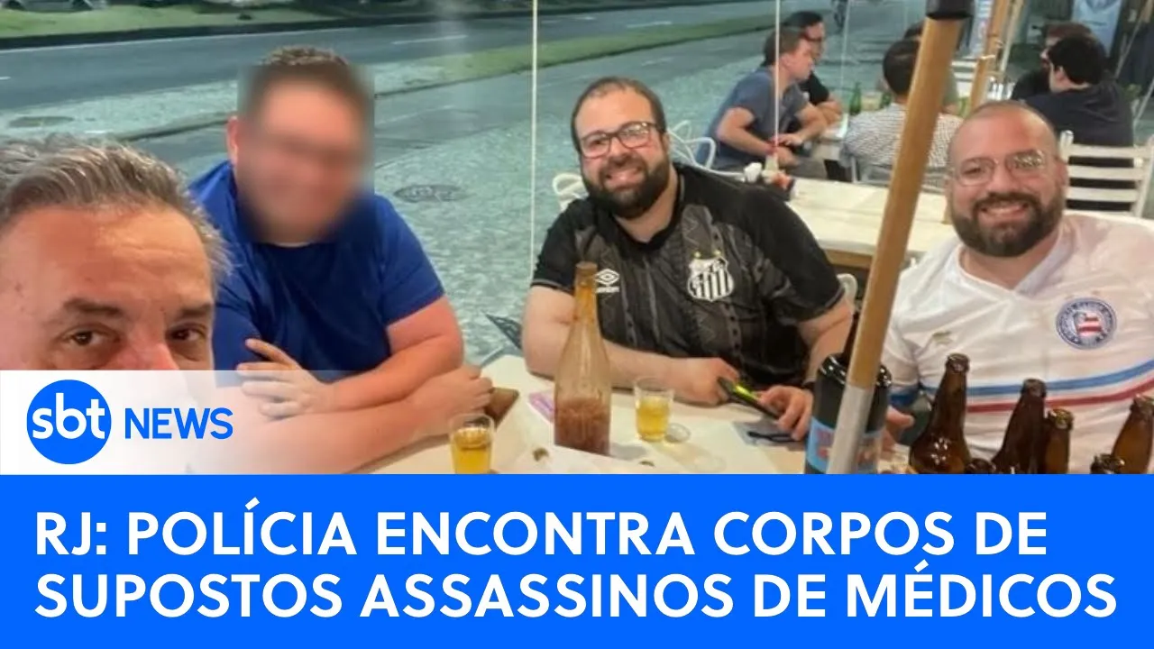???? SBT News na TV: Polícia encontra corpos de homens apontados como assassinos de médicos no Rio