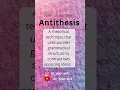 Download Lagu How to say Antithesis | Term of the day | #literarydevice #2022 #antithesis
