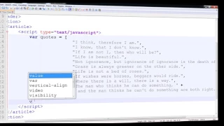 JavaScript - Randomize Array Quotes