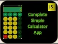 Build A Complete Calculator With JavaScript Tutorial-Part 2