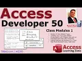 Microsoft Access Developer 50 Class Modules Part 1 Encapsulation Properties Methods