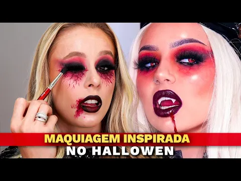 Download MP3 MAQUIAGEM de HALLOWEN VAMPIRA para fazer EM CASA