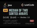 LeetCode 4 Median of Two Sorted Arrays Java Solution Binary Search Approach
