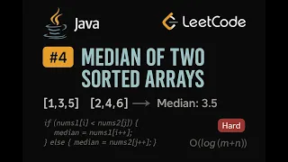 LeetCode 4 Median of Two Sorted Arrays Java Solution Binary Search Approach