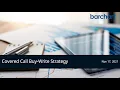 Covered Call Buy Write Strategy