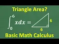 BASIC Math Calculus - AREA of a Triangle