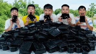 Hưng Troll | Thử Thách Người Cuối Cùng Ngừng Ăn Thạch Đen Thắng Nhận 500$