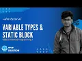 Variable Type Static Block Object Oriented Programming 1 Bangla Tutorial AIUB SOLUTION