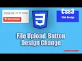 File upload button custom design Input Type File Button Custom design image upload button