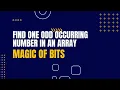 Find One Odd Occurring Number in an Array
