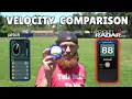 Pocket Radar Pitch Logic Velocity Comparison