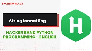String Formatting in English Education python programming