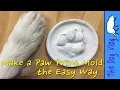 Make a Paw Print Mold - the Easy Way