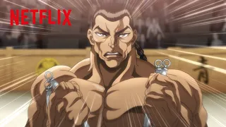 Retsu s Unexpected Tricks BAKI-DOU The Invincible Samurai Clip Netflix Anime