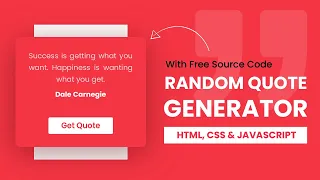 Random Quote Generator Javascript API Project