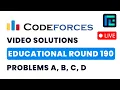 Codeforces Educational Round 190 Solutions - A to E by Devansh TLE Eliminators