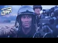 Fury Tanks vs Machine Gun Turrets Brad Pitt 4K Clip With Captions