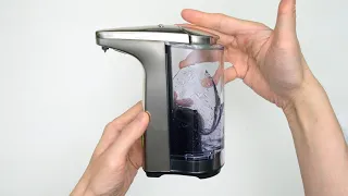 simplehuman 8 oz Touch-Free Sensor Liquid Soap Pump Dispenser Demo
