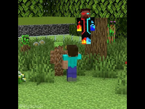 When Teacher Herobrine and the students play hide-and-seek