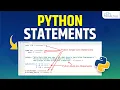 Python Statements - Python Statements Kya hai Python Tutorials in Hindi