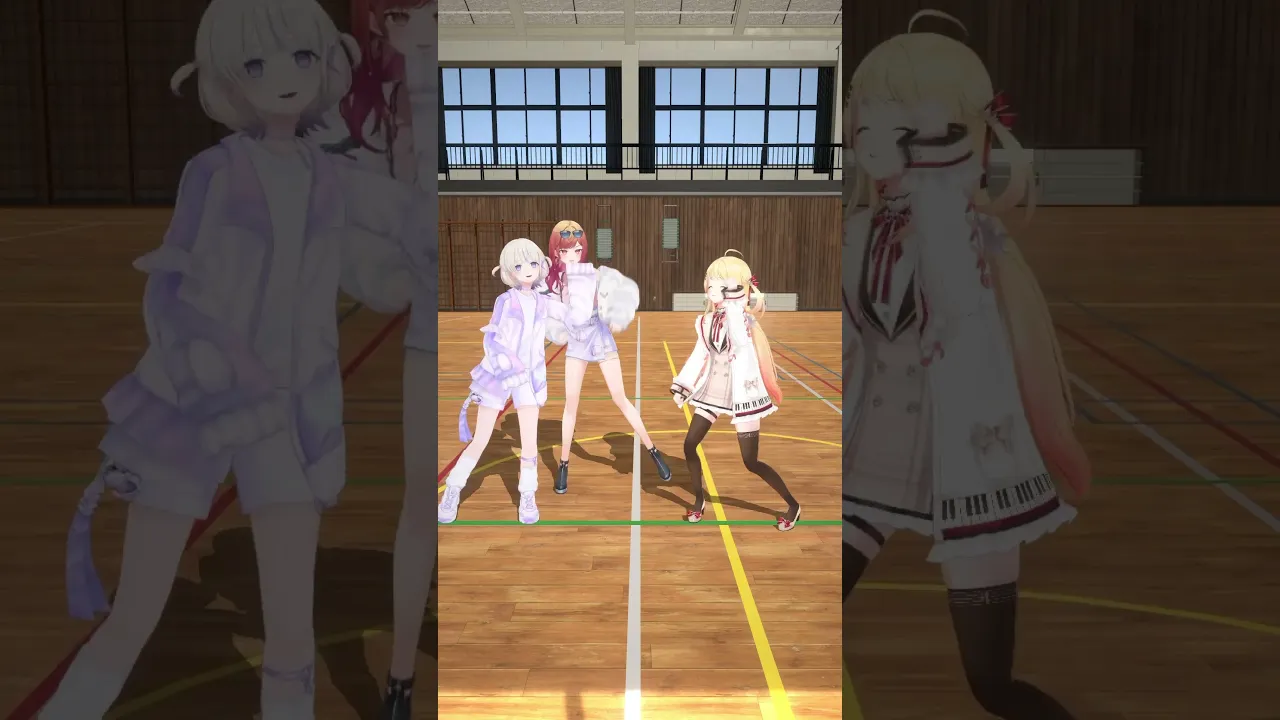 【ReGLOSSの日常】三三七拍子…？【轟はじめ、音乃瀬奏、一条莉々華 #shorts #hololive 】