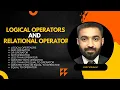 Lec Relation operators in programming Logical Operators AND operator OR operator Not op