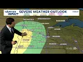 WEATHER Quiet Monday with chance for PM storms