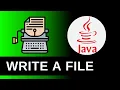 Writing A File File Operations - Java Tutorials For Beginners 31