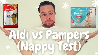 Aldi Mamia vs Pampers Nappy Test Nappy Comparison Nappy Review Cheap Nappies Which Is Best
