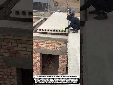 Simple Core Slab Installation: The Ultimate for Rapid Floor Construction! #innovation