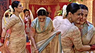 kajol devgn with rani mukerji beautiful moment at biggest durga puja when anjali meet tina