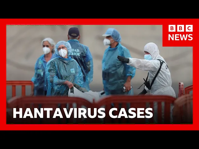 Video: US and French nationals test positive for hantavirus after leaving cruise ship | BBC News