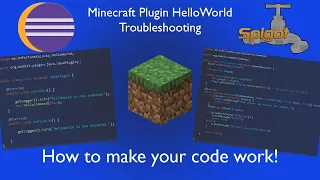 Minecraft How to make HelloWorld plugin work Troubleshooting