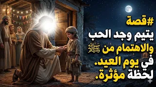  قصة يتيم وجد الحب والاهتمام من النبي ﷺ في يوم العيد  لحظة مؤثرة   دندنها
