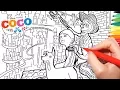 Disney Coco Coloring Pages 2 How to Color Coco Dante Hector and Ernesto New Disney Movie