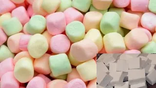 طريقة عمل المارشميلو فى المنزل بمكونين فقط وبطريقة سهلة Marshmallow Recipe 