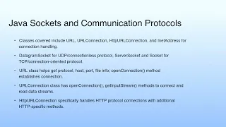 Java Sockets and Communication Protocols Lecture 48 Networking with Java