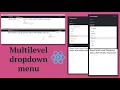 Multi level dropdown menu creation in ReactJS with responsive design - Devhubspot