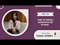 Part 143 How to Install Matplotlib on Python